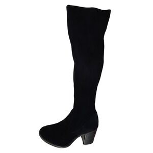 Natural Soul Over-The-Knee Faux Suede Boots Black Womens Sz 11